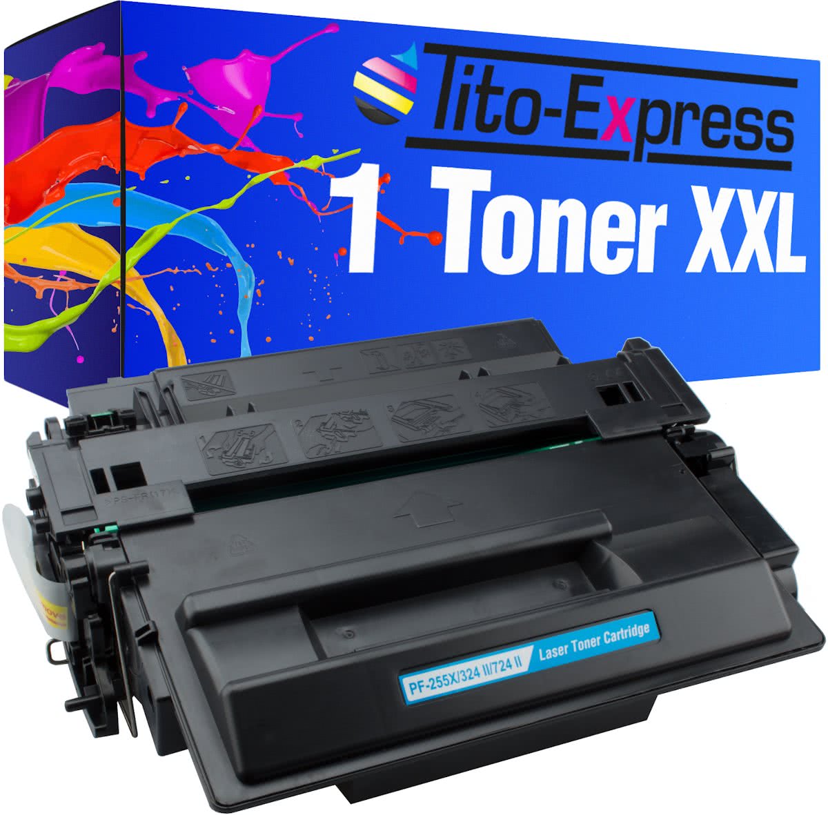 Tito-Express PlatinumSerie Platinum Serie 1x Toner XXL Black compatible voor HP CE255X 55X/b<gt/> M1120 M1522 / P1503 P1504 / P1505 / P1506